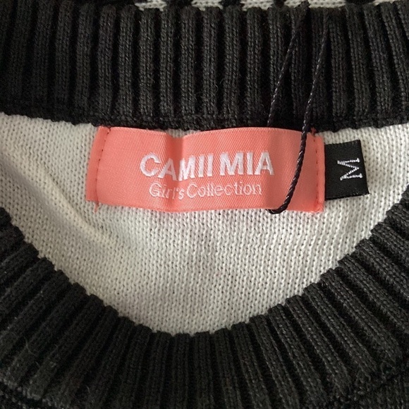 Camii Mia Girls' Reindeer Pullover Crewneck Ugly Christmas Sweater Medium NWT - Picture 9 of 12